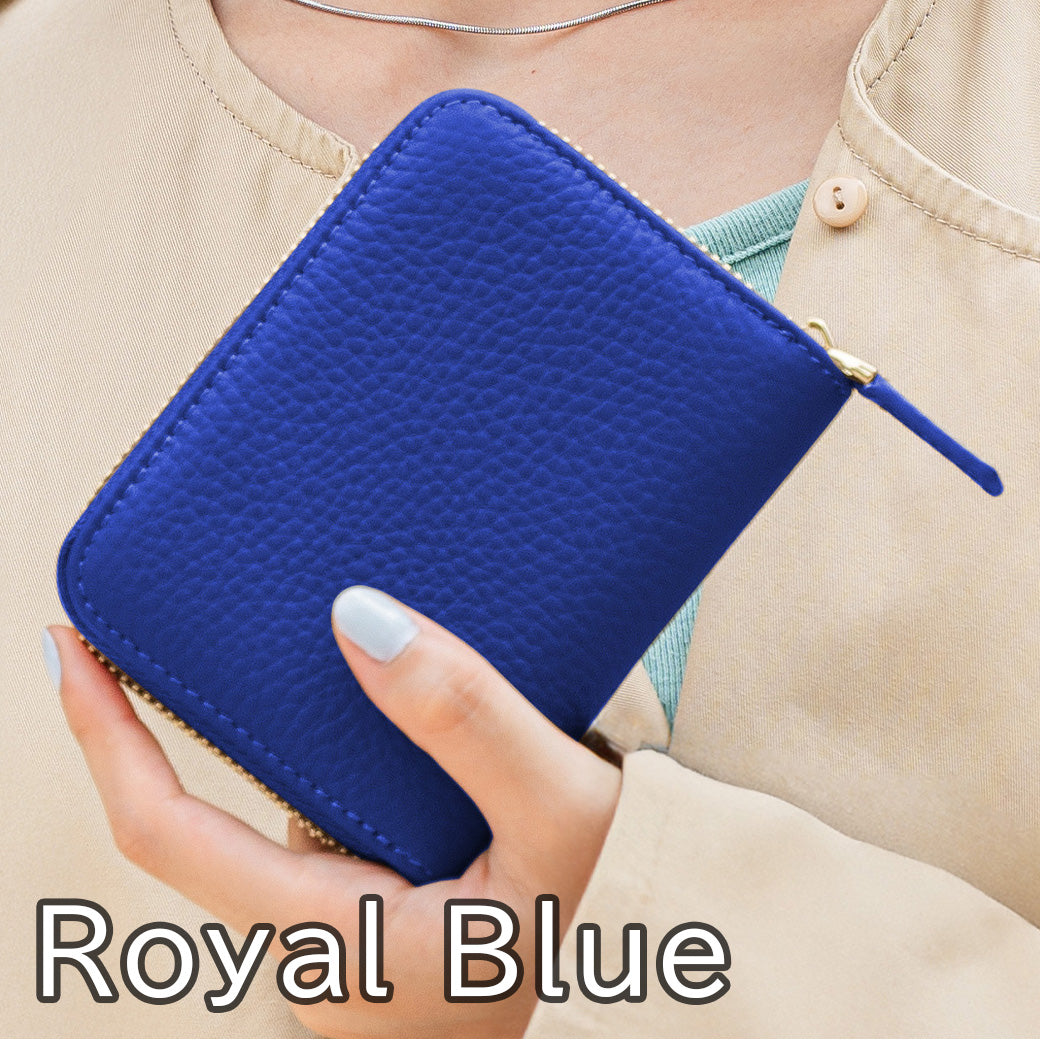 お札が折れない 本革ミニ財布 レディース スキミング防止