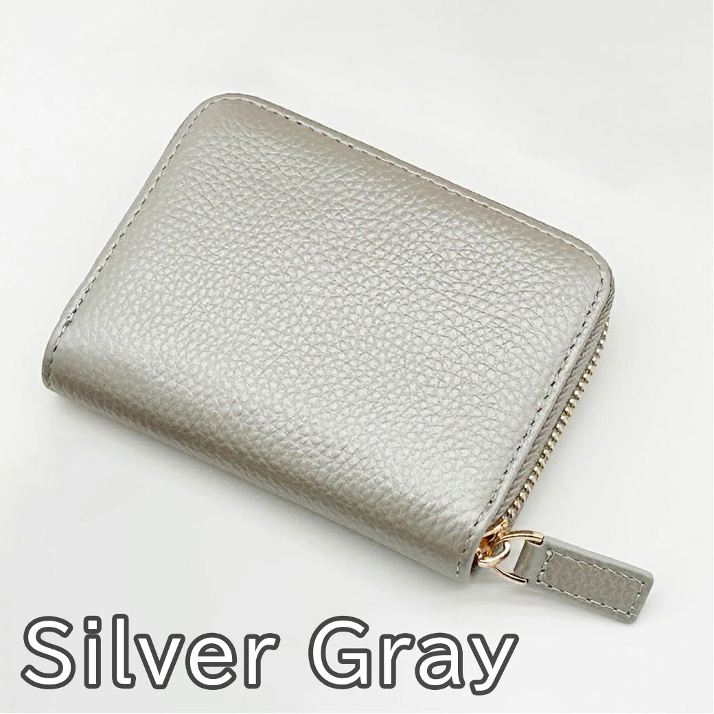 お札が折れない 本革ミニ財布 レディース スキミング防止