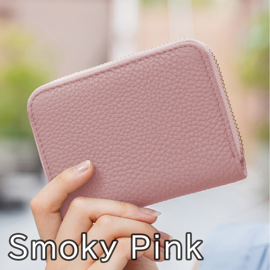 お札が折れない 本革ミニ財布 レディース スキミング防止