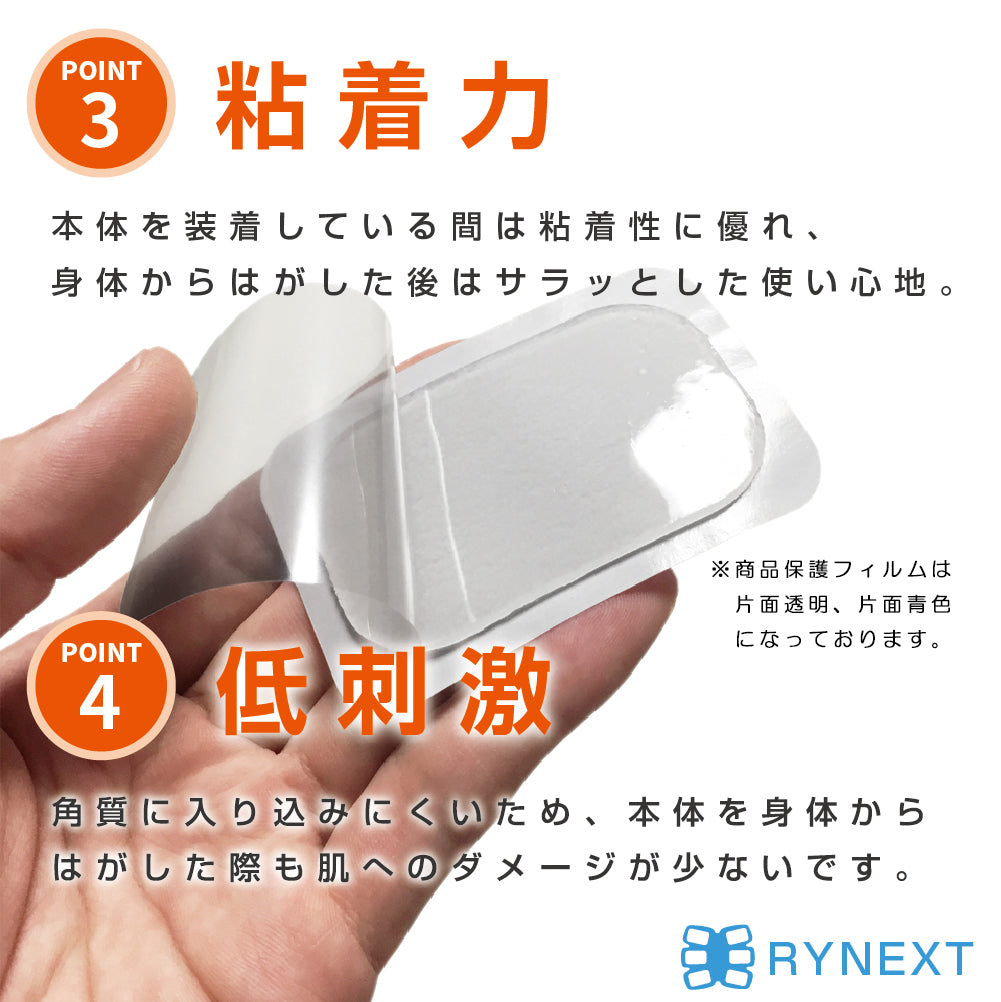 汗をかいても快適に。ムレにくい高電導 EMS交換用ジェルシート(12枚)
