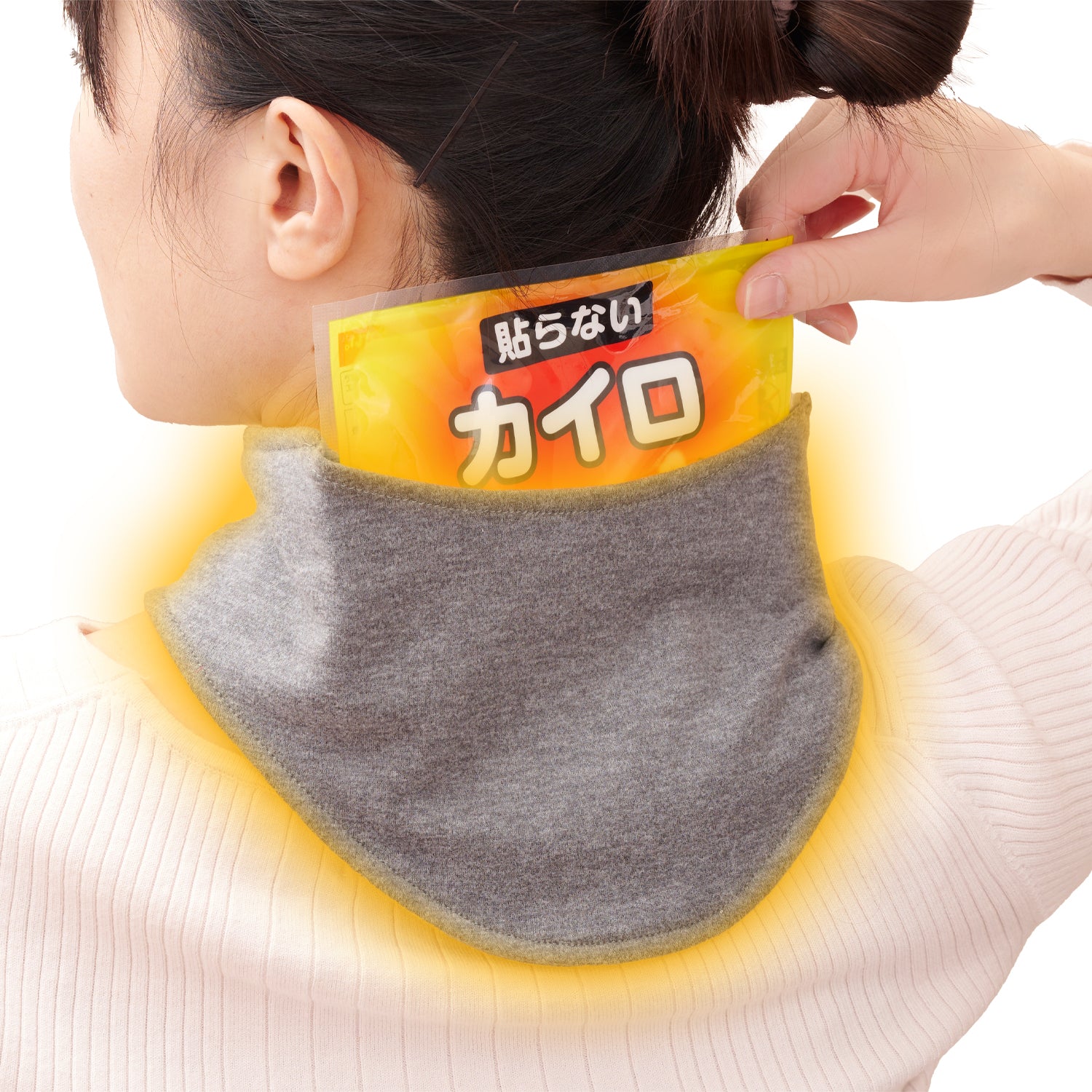 カイロポケット付きネックウォーマー 薄手タイプ